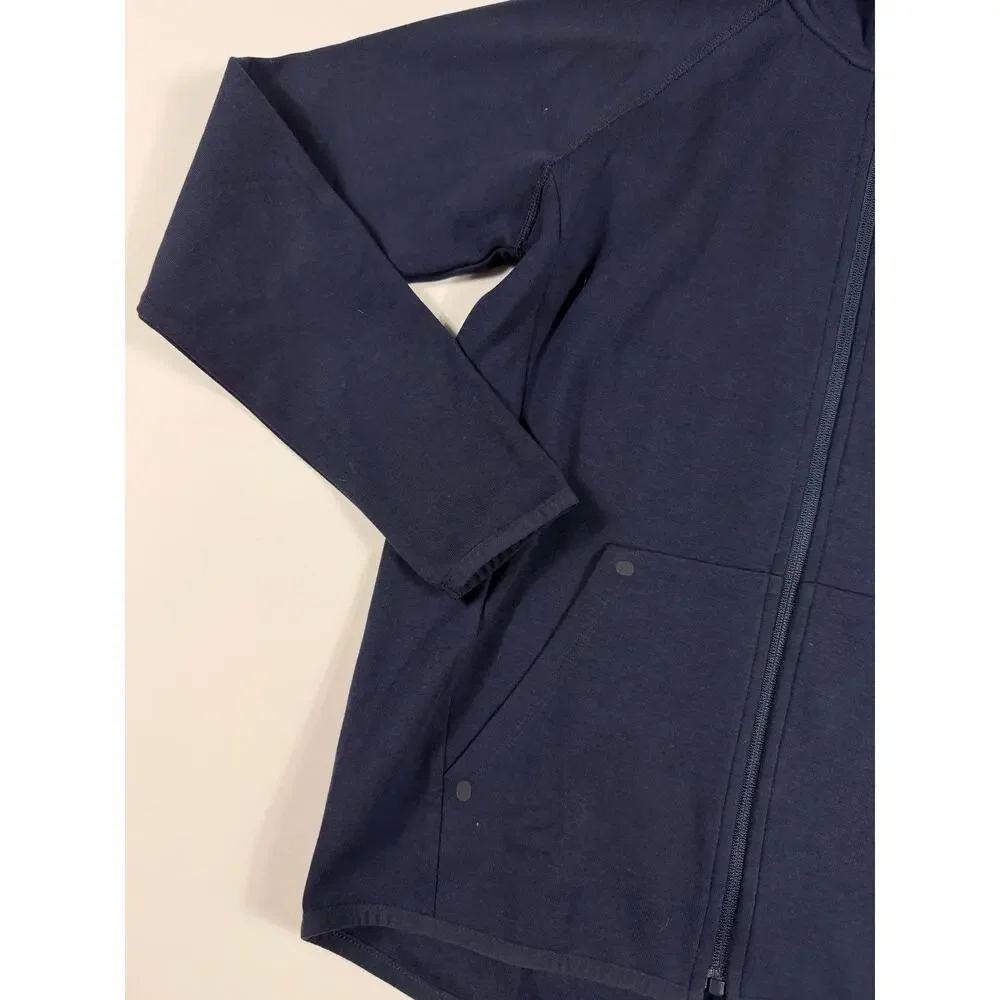 NEW Gap GapFit Bpys Tech High Neck Full Zip Hoodie Navy XL 12-13